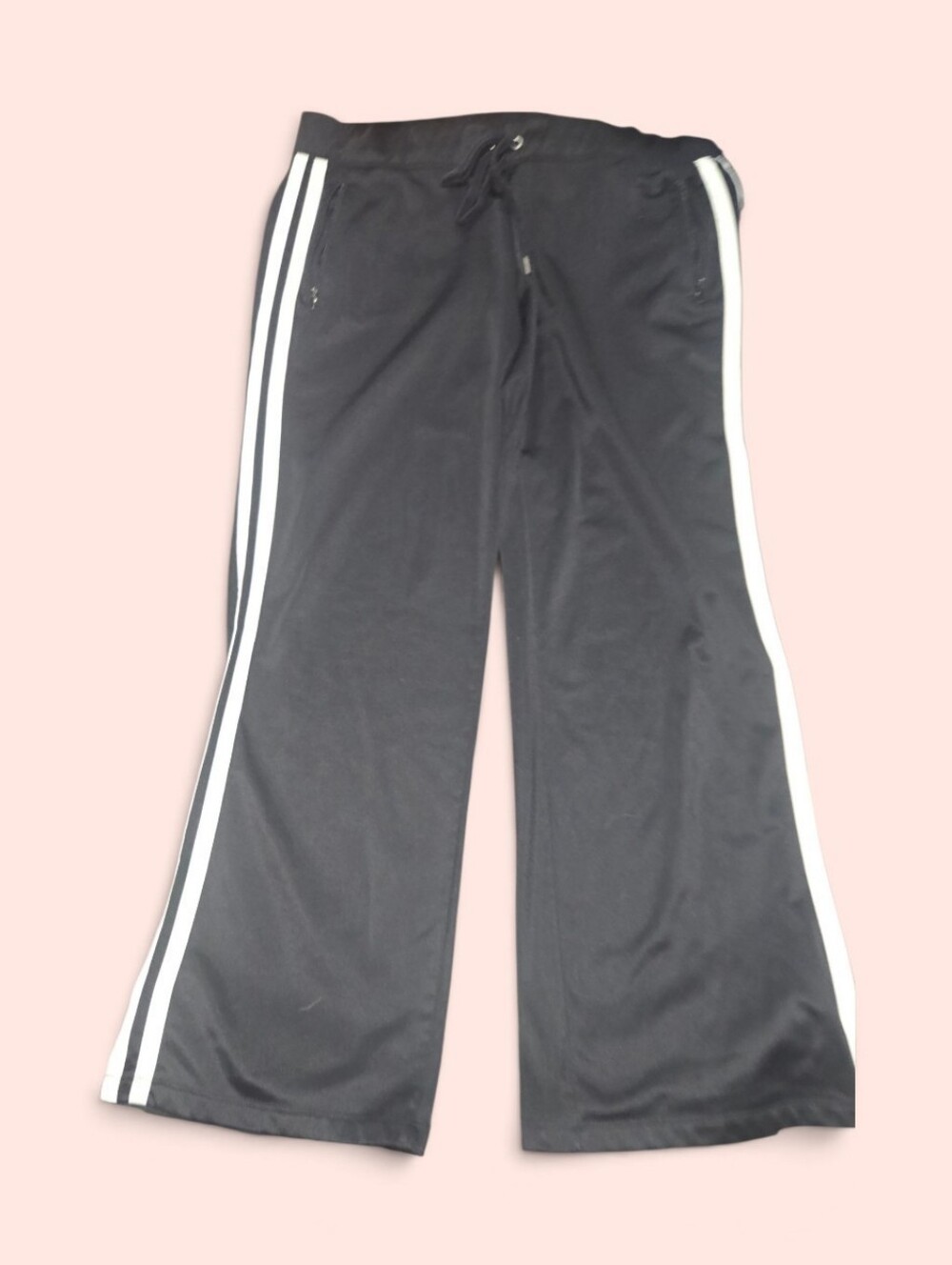 Juicy Couture Black Sweatpants with White Side Stripes